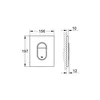 Image de Grohe Arena Cosmopolitan Plaque de commande, montage vertical, 38844000