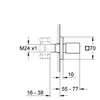 Image de ROBINET D'ARRET ENCASTRE EUROCUBE GROHE