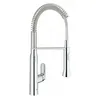 Image de Mitigeur Ã©vier PRO K7 GROHE 31379000 - bec col de cygne - douchette extractible 2 jets - chrome