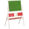 Image de Tableau Enfant Double Face MagnÃ©tique Et Craie - Roba - Avec Horloge Et Boulier - Vert - L 83 X P 47 X H 124 Cm