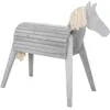 Image de Roba Cheval D'extÃ©rieur En Bois Massif Pour Enfant - Gris