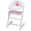 Image de Chaise Haute En Bois Peppa Pig - Roba - Motif Truie - Blanc - Rose