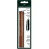 Image de Crayons Fusain - Sec - Noir Intense - Tendre, Moyen, Dur - Faber-Castell - 3 PiÃ¨ces