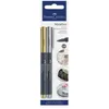 Image de Faber-Castell Faber-Castell Marqueur Metallics, Carte Blister De 2 Noir