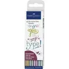 Image de Faber-Castell Etui 4 Feutres Pitt Artist Pen Encre De Chine Couleur Metallic