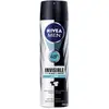 Image de Déodorant Actif Spray 200 ml Nivea Invisible pour l'homme noir et blanc