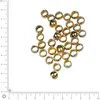 Image de Perle à écraser - Ø 2 mm - Doré - lot de 35 pces