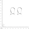 Image de Boucles d'oreilles arche PM - Argent véritable x 2 pièces