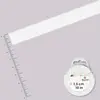 Image de Ruban organdi - rouleau de 10 m x 1,5 cm Blanc