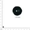 Image de Perles Renaissance - Noir - Ø 4 mm x 85 pces
