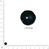 Image de Perles Renaissance - Noir - Ø 6 mm x 45 pces