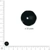 Image de Perles Renaissance - Noir - Ø 10 mm x 35 pces