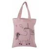 Image de Sac en coton Licorne 20 x 25 cm