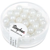 Image de Perle en verre dépoli Renaissance 6 mm Blanc neige 45 pcs