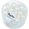 Image de Perle en verre dépoli Renaissance 8 mm Blanc neige 25 pcs