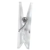 Image de Pinces à linge en plastique transparent - 2,9 x 0,9 x 0,5 cm - 16 pces