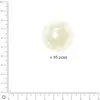 Image de Perles Renaissance - Blanc neige - Ø 3 mm x 95 pces