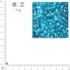 Image de Rocailles rainbow intérieur argenté - Bleu azur - Ø 4 mm x 17 g