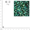 Image de Rocailles rainbow intérieur argenté - Emeraude - Ø 4 mm x 17 g