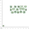 Image de Perles en bois - Polies - Vert clair - 6 mm - 115 pcs