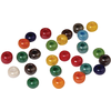 Image de Perles en verre opaque à grand trou multicolore 8,7 mm x 55 g