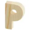 Image de Support à décorer en bois - Lettre P - 5.1 x 3.4 cm