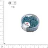Image de Rocaille Metallic dépoli - Turquoise - Ø 2,6 mm x 17 g