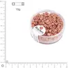 Image de Rocaille Metallic dépoli dé - Rose tendre - 3,4 mm x 15 g