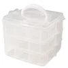 Image de Boîte de rangement avec poignée - 15,5 x 15,5 x 12,9 cm environ