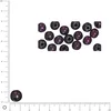 Image de Perles en bois - Polies - Lilas foncé - 12 mm - 32 pcs
