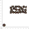 Image de Perles en bois - Polies - Brun foncé - 12 mm - 32 pcs