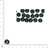 Image de Perles en bois - Polies - Noir - 12 mm - 32 pcs