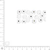 Image de Perles en bois - Polies - Blanc - 12 mm - 32 pcs