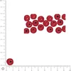 Image de Perles en bois - Polies - Rouge - 12 mm - 32 pcs