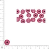 Image de Perles en bois - Polies - Rose foncé - 12 mm - 32 pcs