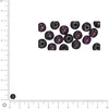 Image de Perles en bois - Polies - Lilas foncé - 6 mm - 115 pcs