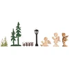 Image de Miniatures en bois Anges et Jardin 7 pcs