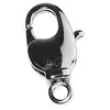 Image de Fermoir carabinier ?illet rotatif 8,9 x 16,8 mm Couleur argent 2 pcs
