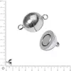 Image de Fermoir magnétique boule extra fort - Ø 10 mm - Argenté