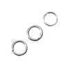 Image de Anneau métal argenté Ø 8 mm 20 pcs