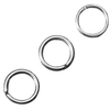 Image de Anneau Ouvert 9 mm 10 pcs Couleur Platine