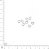 Image de Anneaux ovales - 5,2 x 3,7 mm - Argenté vieilli - lot de 25