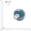 Image de Rocaille Metallic dépoli - Turquoise - Ø 4 mm x 17 g