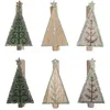 Image de Pince Ã  linge Sapin de NoÃ«l 3x5,2cm 6 piÃ¨ces