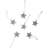 Image de Pendentif à suspendre Etoile argenté - 6 pcs