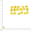 Image de Perles en bois - Polies - Jaune - 6 mm - 115 pcs