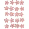 Image de Stickers décoratifs - Fleurs en Papier avec demi-perle - Rose - 20 pcs