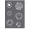Image de Pochoir de sérigraphie Mandala A5