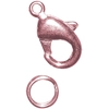 Image de Fermoir Mousqueton + Anneau 9.5 mm Couleur Or rose