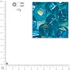 Image de Mini-rocailles intérieur argenté - Turquoise - Ø 2 mm x 17 g